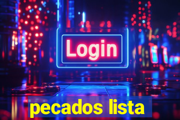 pecados lista