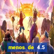 menos de 4.5 escanteios o que significa