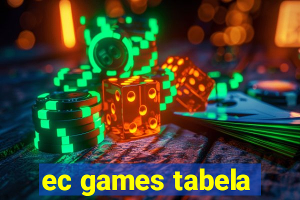 ec games tabela