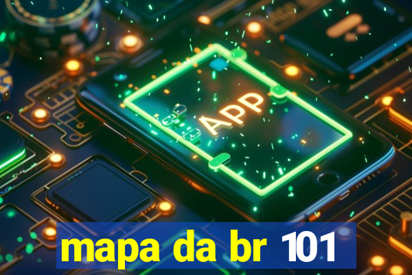 mapa da br 101