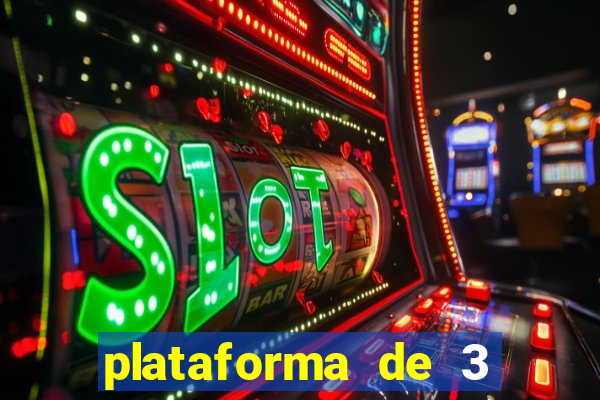 plataforma de 3 reais jogo