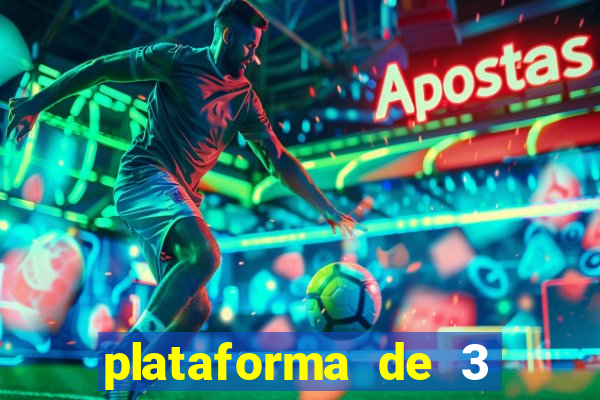 plataforma de 3 reais jogo