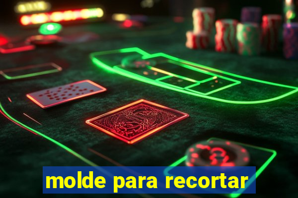 molde para recortar