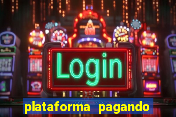 plataforma pagando bonus no cadastro