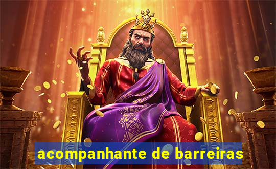 acompanhante de barreiras