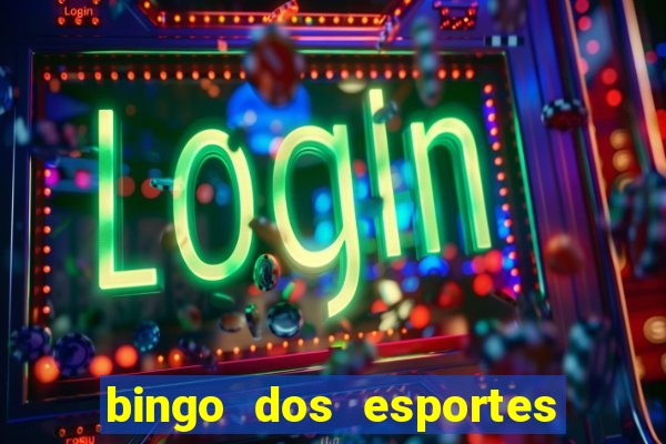 bingo dos esportes para imprimir