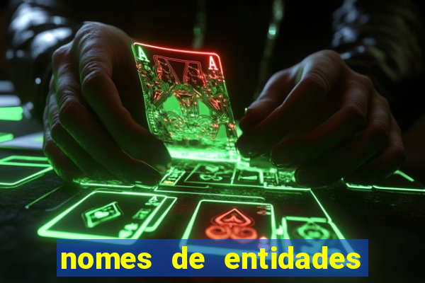 nomes de entidades do mal