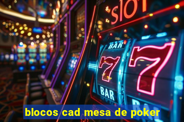 blocos cad mesa de poker