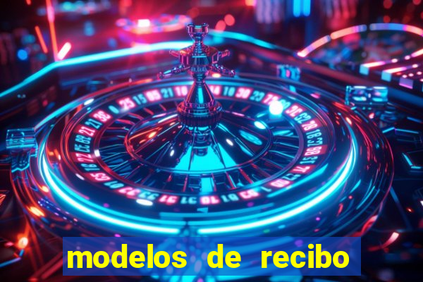 modelos de recibo de pagamento word