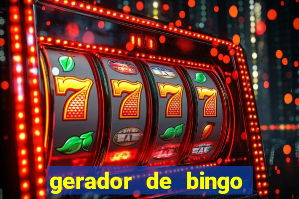 gerador de bingo cha de bebe