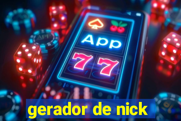 gerador de nick