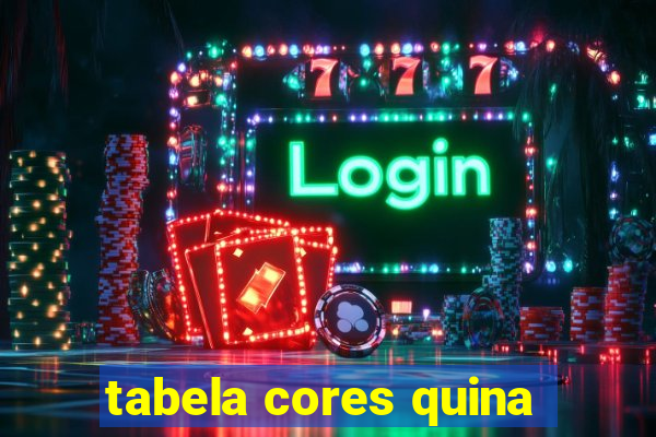 tabela cores quina