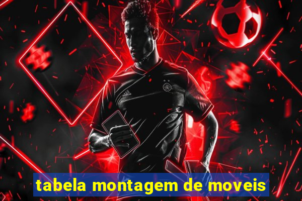 tabela montagem de moveis