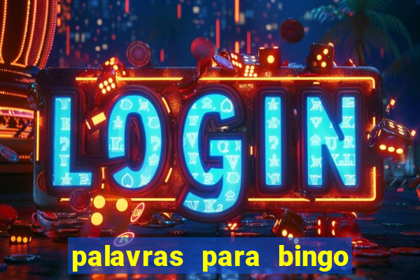 palavras para bingo de cha de lingerie