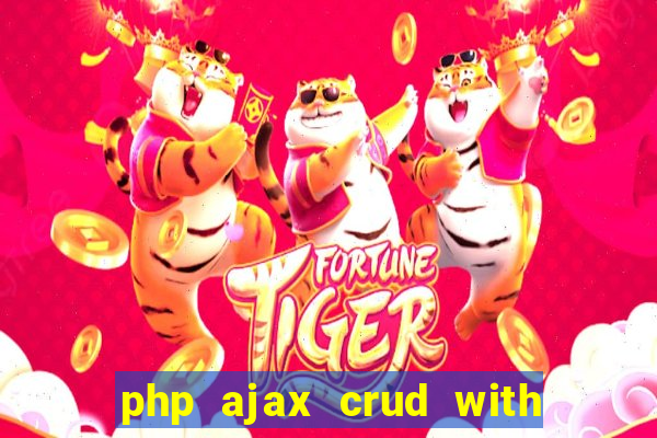 php ajax crud with datatables and bootstrap modals