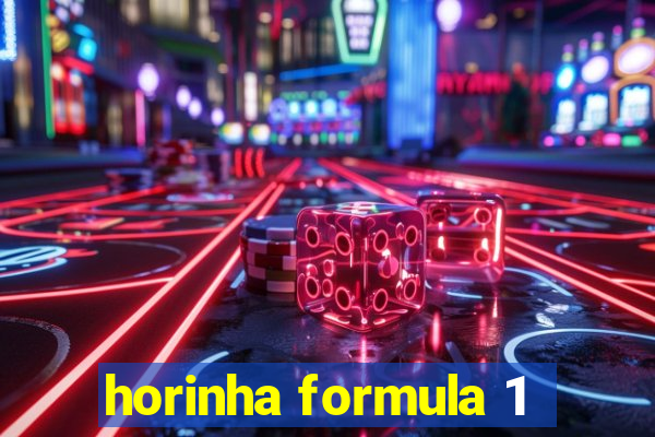 horinha formula 1