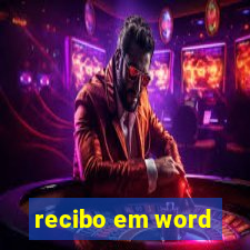 recibo em word