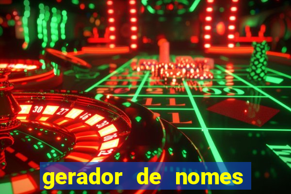 gerador de nomes para jogos