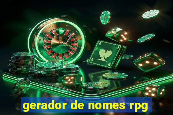 gerador de nomes rpg