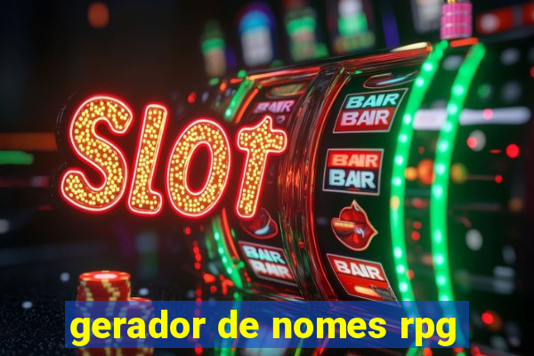 gerador de nomes rpg