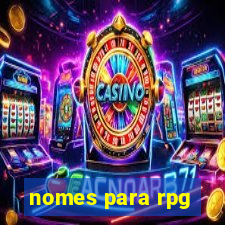 nomes para rpg