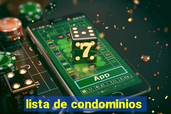 lista de condominios