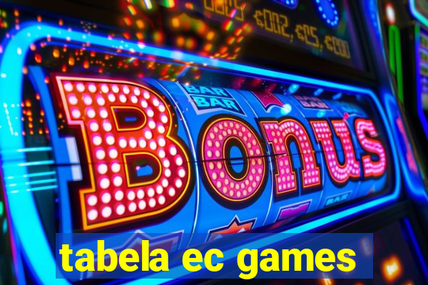 tabela ec games