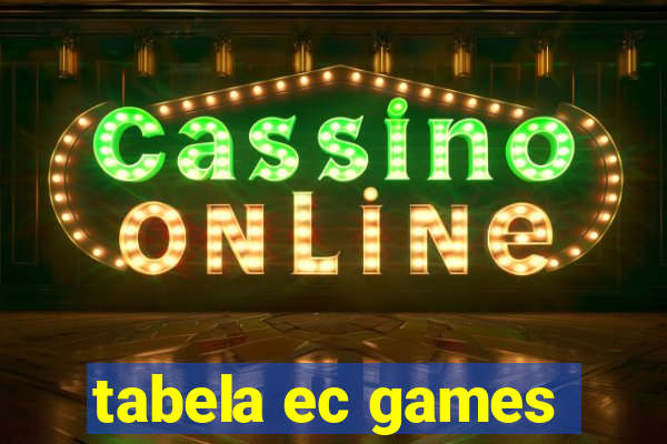 tabela ec games