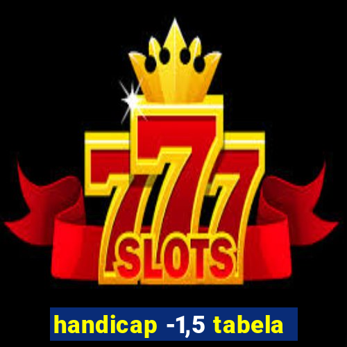 handicap -1,5 tabela