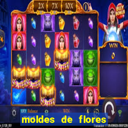 moldes de flores gigantes para imprimir