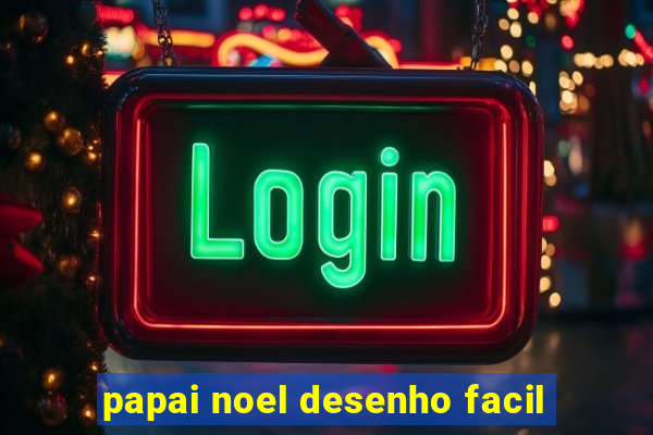 papai noel desenho facil