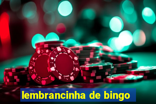 lembrancinha de bingo