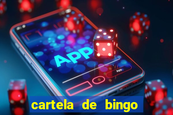 cartela de bingo cha de bebe