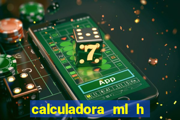 calculadora ml h para mcg kg min