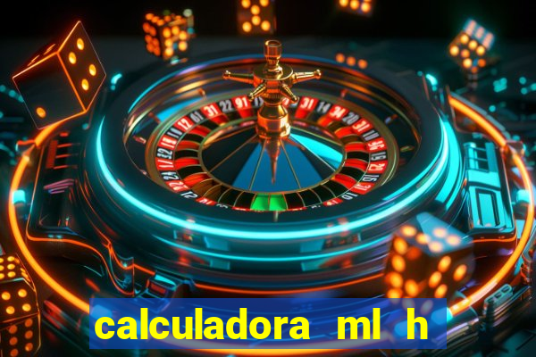 calculadora ml h para mcg kg min