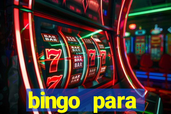 bingo para despedida de solteira para imprimir