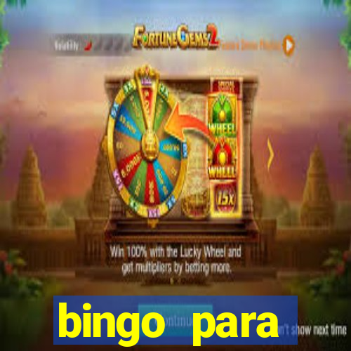 bingo para despedida de solteira para imprimir