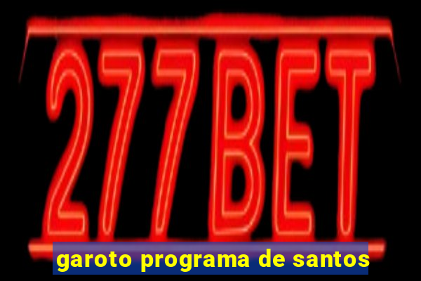 garoto programa de santos