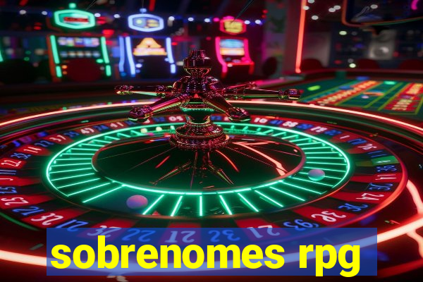 sobrenomes rpg