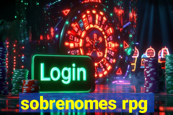 sobrenomes rpg