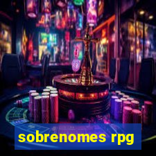 sobrenomes rpg