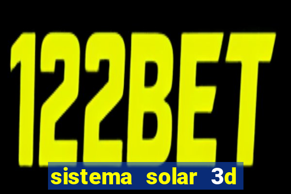 sistema solar 3d em movimento