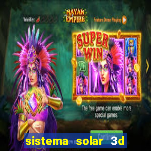 sistema solar 3d em movimento