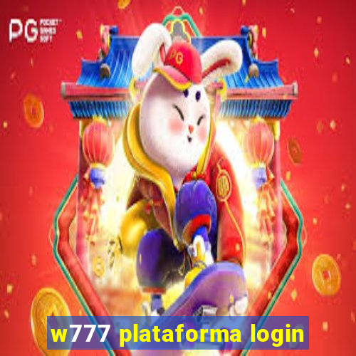 w777 plataforma login