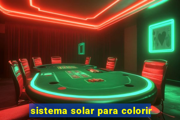 sistema solar para colorir