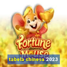 tabela chinesa 2023