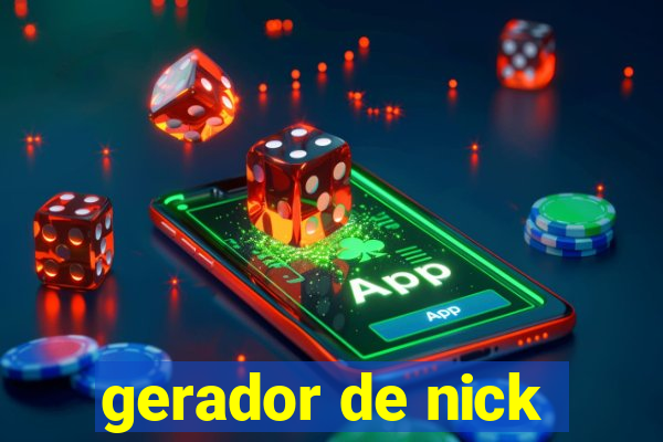 gerador de nick