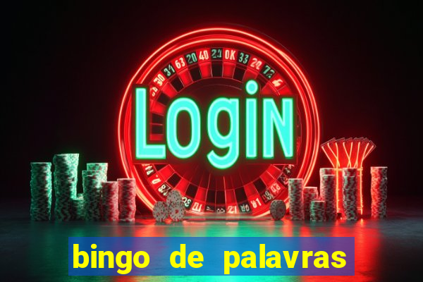 bingo de palavras de natal