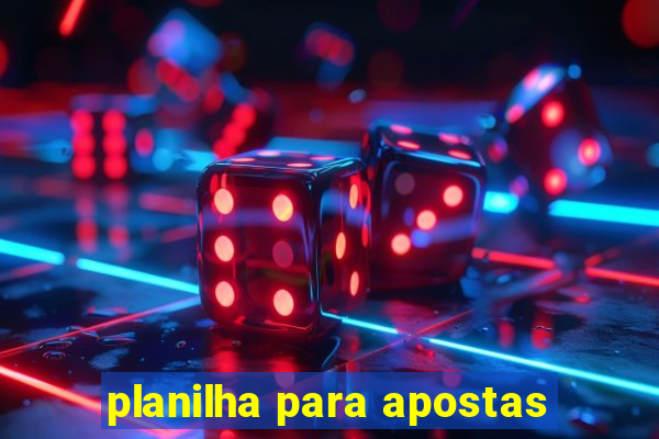 planilha para apostas