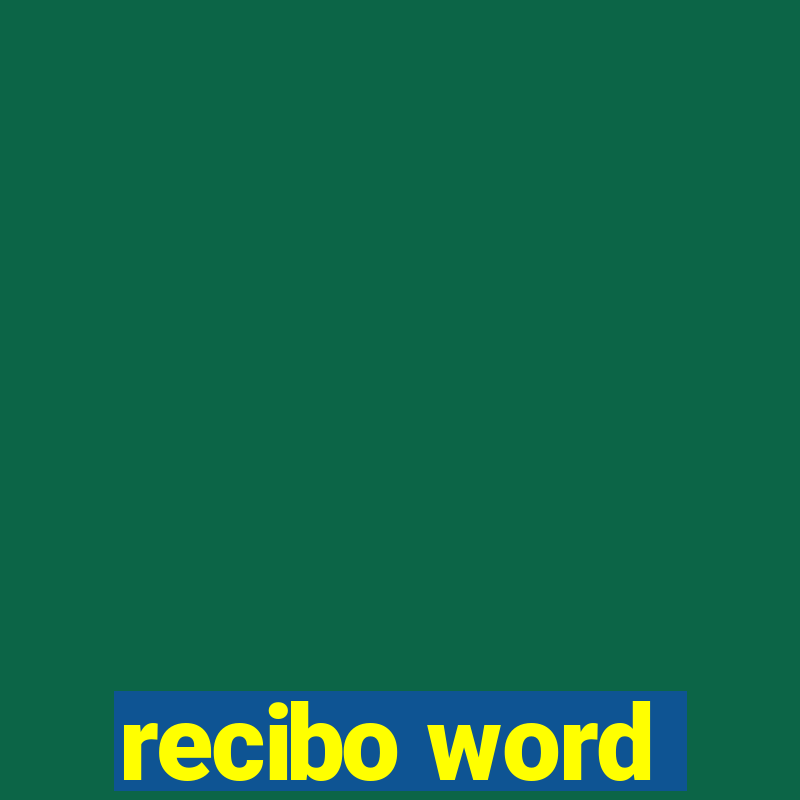 recibo word